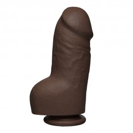 The D  Fat D 8 Inch Firmskyn Chocolate Dildo With Balls