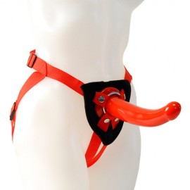 Sophias Red Rider Strap On Dildo