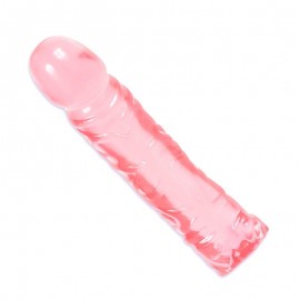 Classic Pink Jelly 8 Inch Dildo