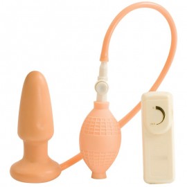 Inflatable Vibrating Flesh Butt Plug