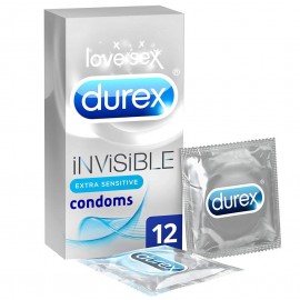 Durex Invisible Extra Sensitive 12 Pack Condoms