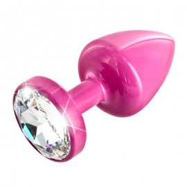 Diogol Anni Round Swarovski Pink Butt Plug