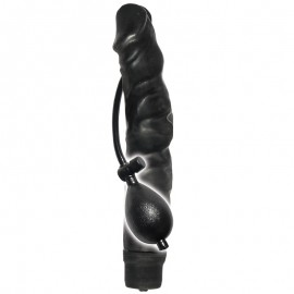 12 Inch Inflatable Big Boss Dildo Black