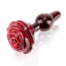 Icicles No. 76 Glass Rose Butt Plug