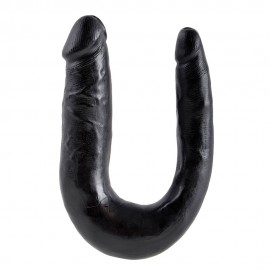 King Cock Large Double Trouble Black Dildo