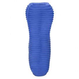 Apollo Stroker Closed End Textured Masturbator Blue