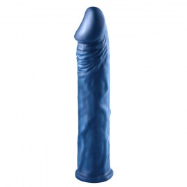 1.5 Inch Length Extender Penis Sleeve 7.5 inches Blue