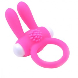 Cockring With Rabbit Ears Pink