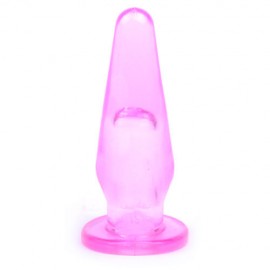 Mini Butt Plug With Finger Hole Pink