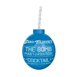 The Bomb Masturbator Cocktail Textured Stroker Sleeve Blue